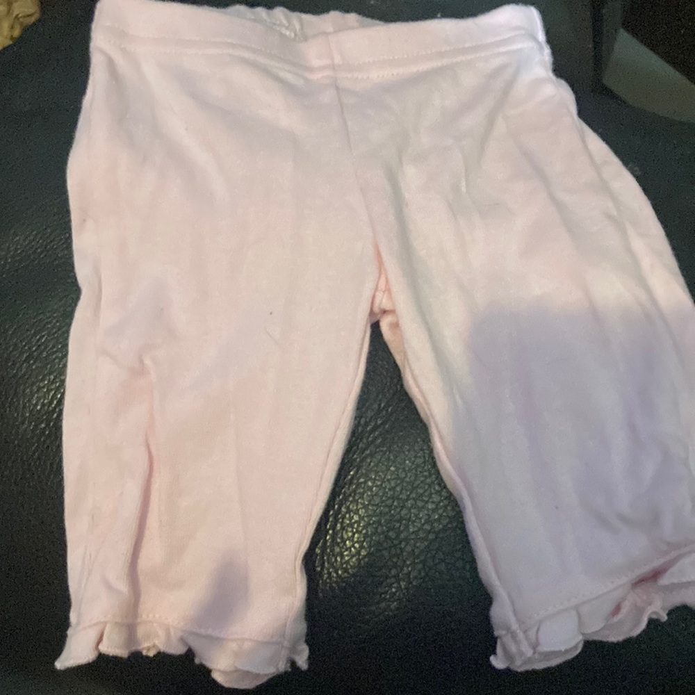 Okie dokie newborn pants,pink with bear on butt